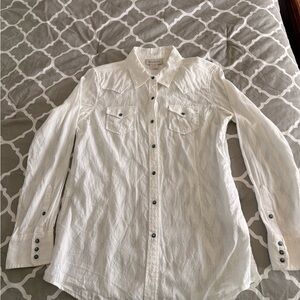 Ariat white Textured blouse